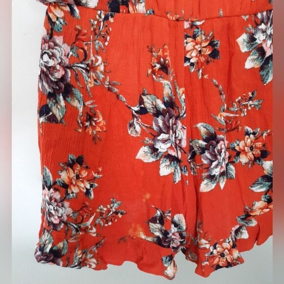 One Clothing orange floral romper - Picture 5 of 5